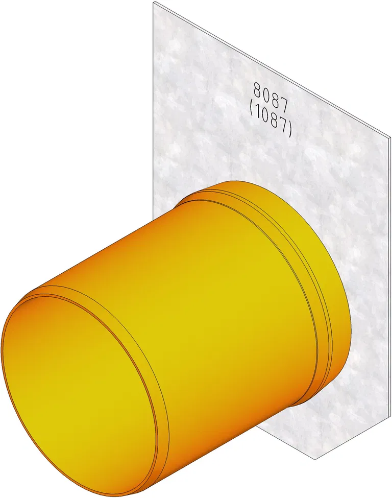 8087 ZAVRSNI POKLOPAC POC SA HOR.ISPUSTOM  FASERFIX KS 100 PVC tip 010