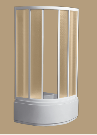 KABINA POLUKRUG 90 DUBOKA (PVC)