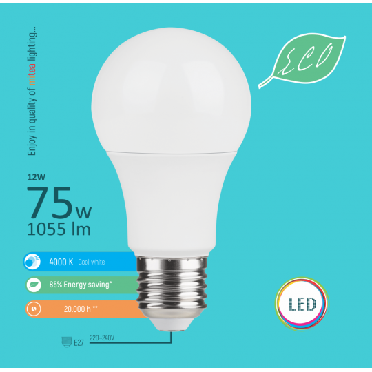 SIJALICA LED 12W/4000 E27-A60 ECO mitea