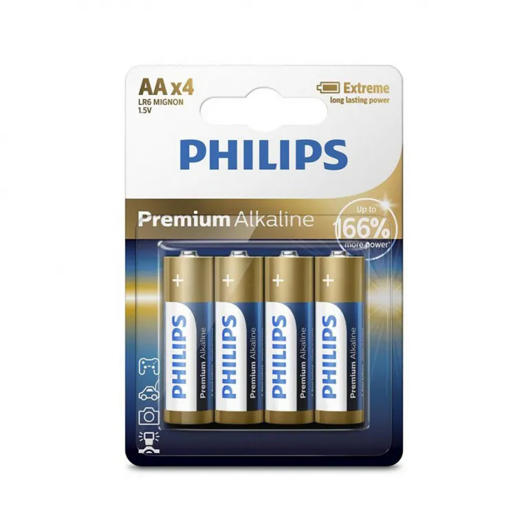 PHILIPS PREMIUM ALKALINEAA 4-blister