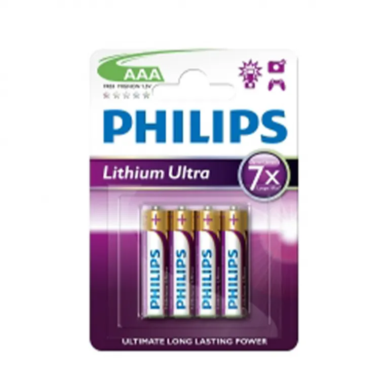 PHILIPS LITHIUM ULTRA AAA 4-blister 1/12