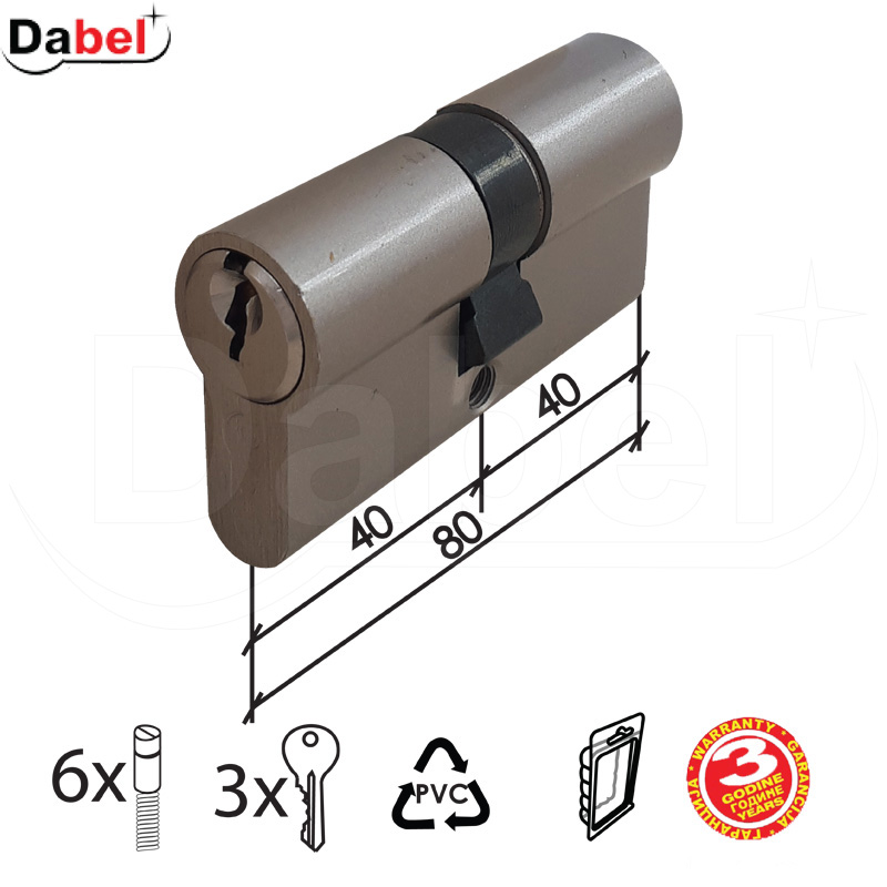 CILINDAR ZA VRATA CL2036 NIKL 40-+40 DBP1 3klj